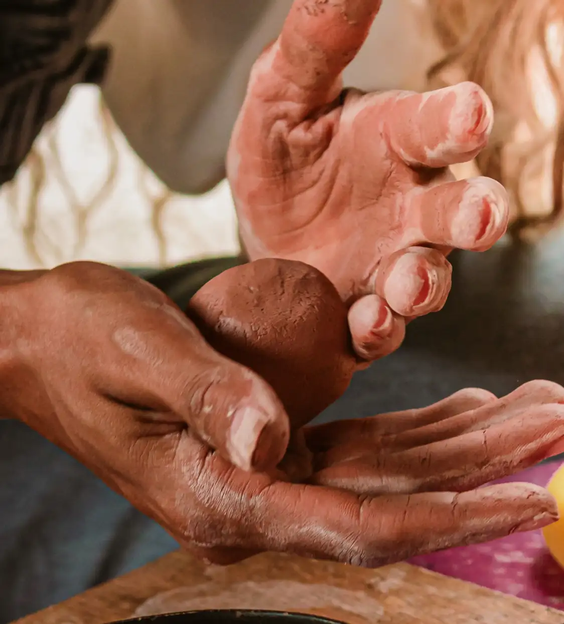 Modelando com argila